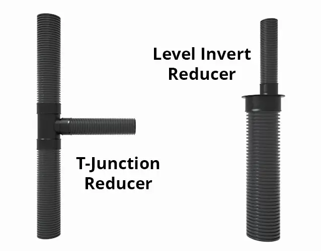 A range of Twinwall pipe sizes.